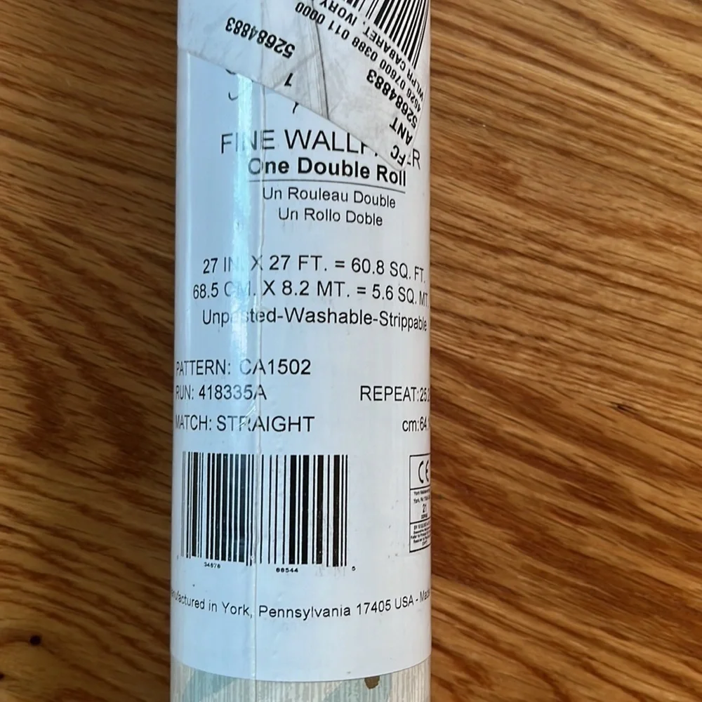 NWT Anthropologie Cabaret Wallpaper Ivory